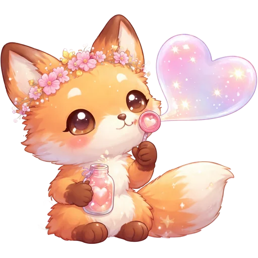 🦊 Стикер «Sweet Love» для Telegram