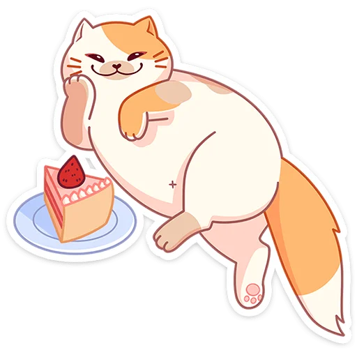 🍰 Стикер «Булочка без надписей» для Telegram