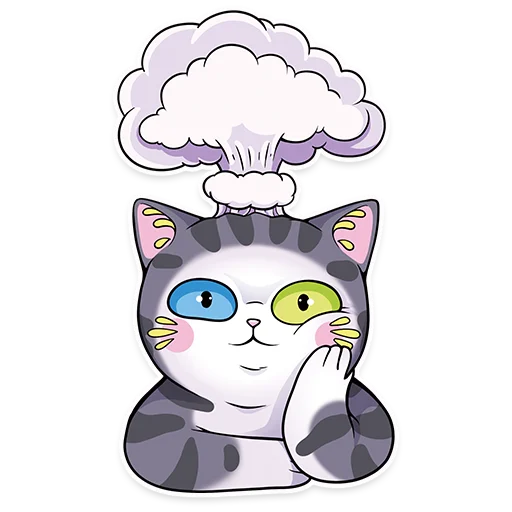 Стикерпак Sweet Cat для Telegram — скачать