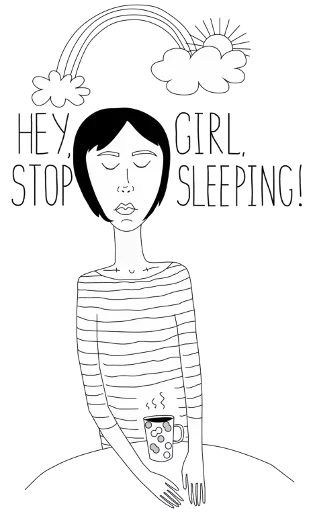 ☕ Стикер «Sweet Dreams» для Telegram