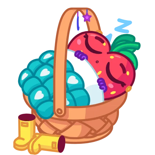 😴 Стикер «Sweety Strawberry» для Telegram