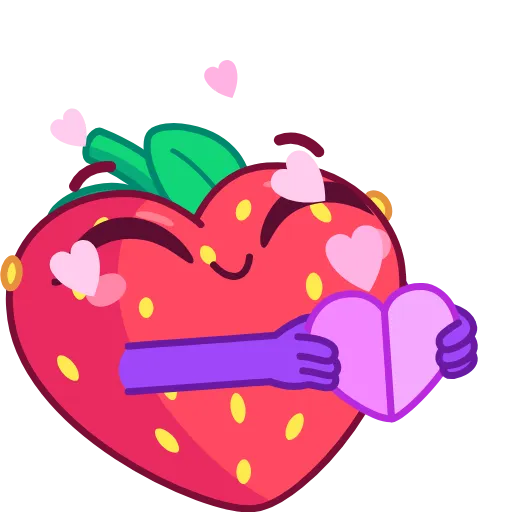 🥰 Стикер «Sweety Strawberry» для Telegram