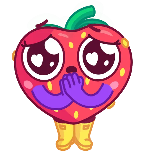 🥺 Стикер «Sweety Strawberry» для Telegram