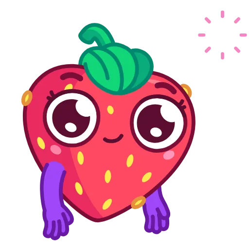 😘 Стикер «Sweety Strawberry» для Telegram