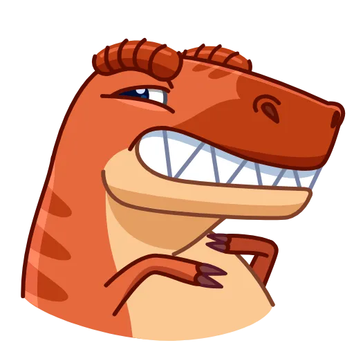 Стикерпак Tyrannosaurus Rex для Telegram — скачать