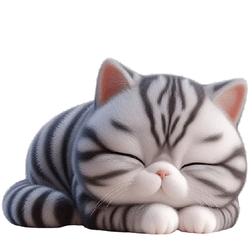 😴 Стикер «Полосатый котенок» для Telegram
