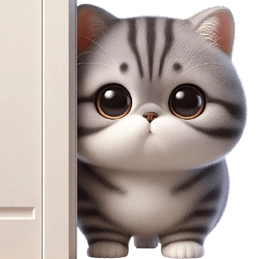 🙃 Стикер «Полосатый котенок» для Telegram