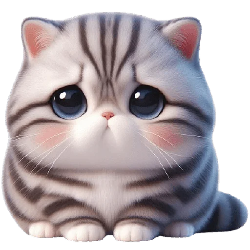 🥺 Стикер «Полосатый котенок» для Telegram