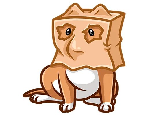 👀 Стикер «Тай без надписей» для Telegram