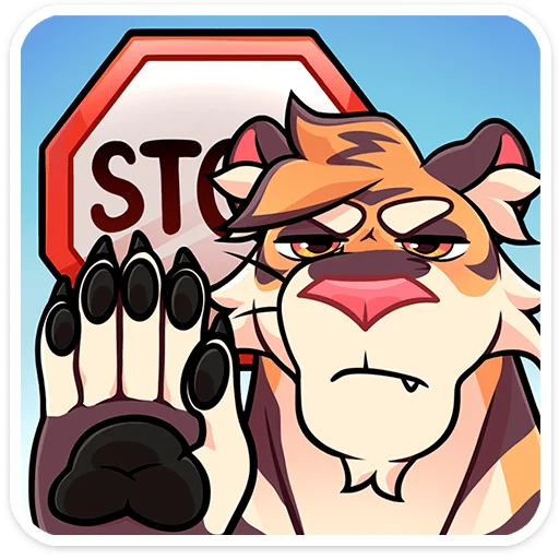 🐯 Стикер «Тай» для Telegram