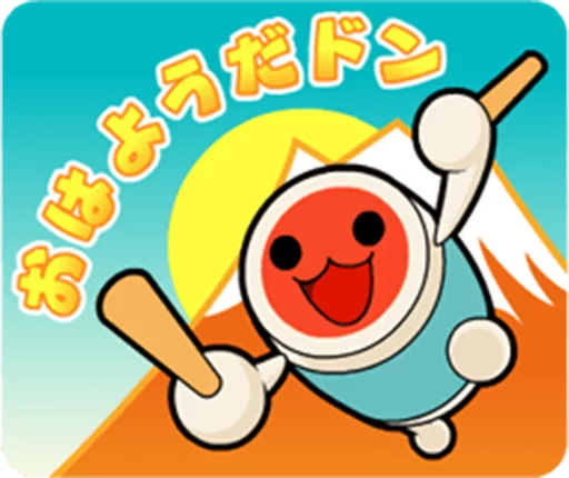🥁 Стикер «Taiko no Tatsujin LINE Stickers» для Telegram