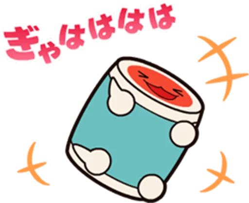😂 Стикер «Taiko no Tatsujin LINE Stickers» для Telegram