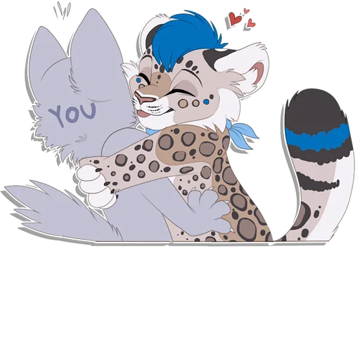 Стикерпак Tailz SnowMew для Telegram — скачать