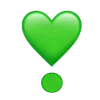 ❣ Эмодзи «Green Emotions» для Telegram