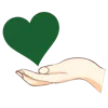 ❤️ Эмодзи «Green Emotions» для Telegram