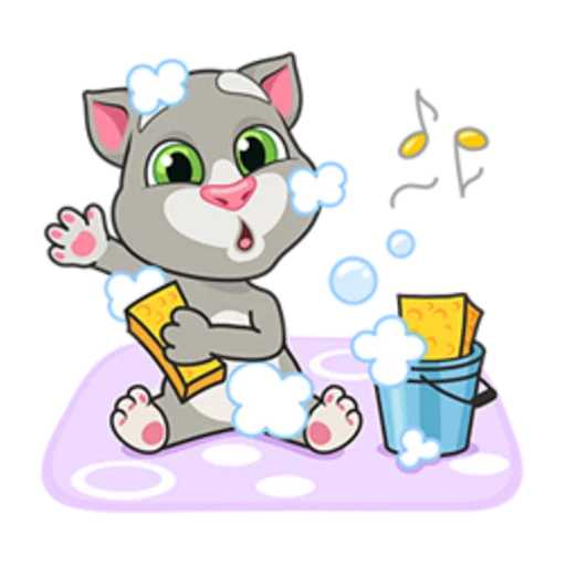 🧹 Стикер «Talking Tom» для Telegram