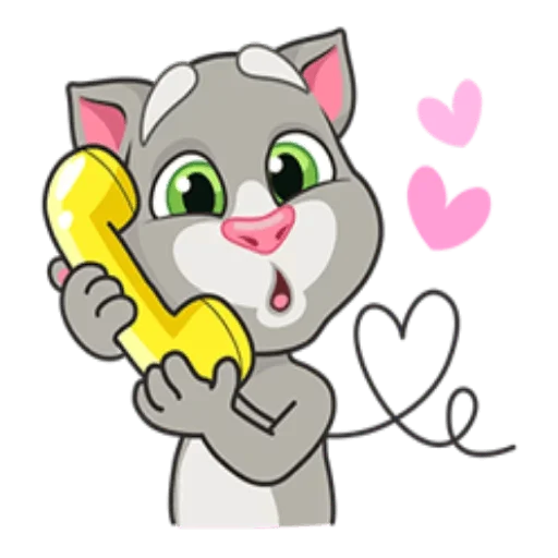 📞 Стикер «Talking Tom» для Telegram