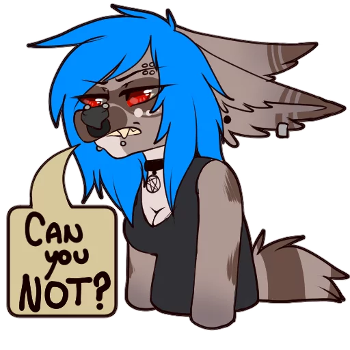 😠 Стикер «Tanookie» для Telegram