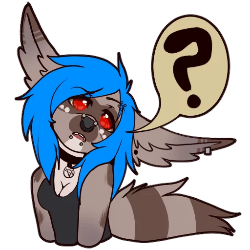 ❓ Стикер «Tanookie» для Telegram