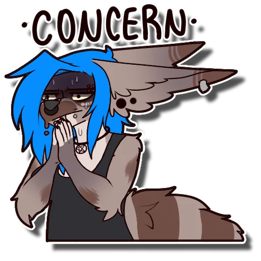 😟 Стикер «Tanookie» для Telegram