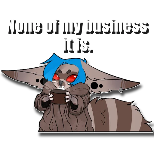 🍵 Стикер «Tanookie» для Telegram