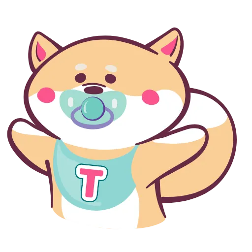 👶 Стикер «Tanoshi для родителей» для Telegram