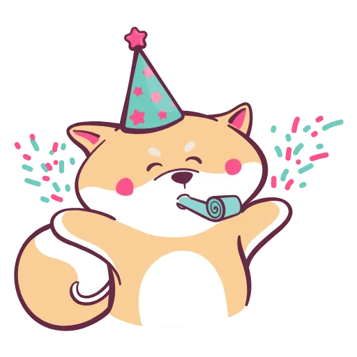 🥳 Стикер «Tanoshi для родителей» для Telegram