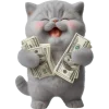 🤑 Эмодзи «Котенок TaoTao» для Telegram