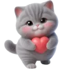 🫶 Эмодзи «Котенок TaoTao» для Telegram