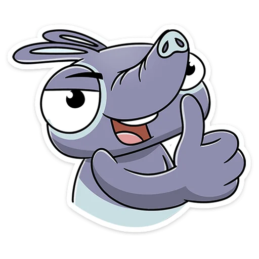 👍 Стикер «Тапир Тэпси» для Telegram