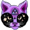 🤩 Эмодзи «Purple Tarot Pack» для Telegram