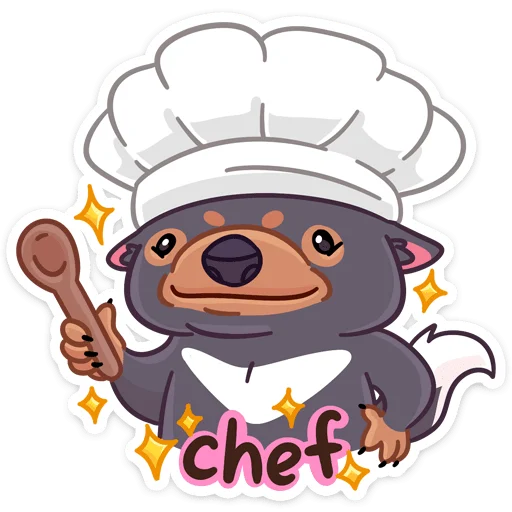 🧑‍🍳 Стикер «Тас» для Telegram