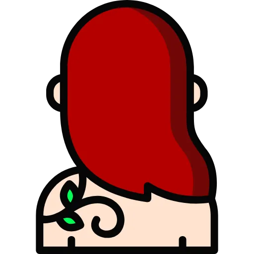 🤩 Эмодзи «Tattoo - бордовый шрифт» для Telegram