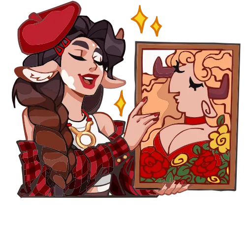👩‍🎨 Эмодзи «Таура» для Telegram