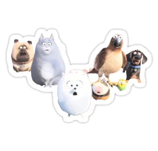 🤪 Стикер «Тайная Жизнь Домашних Животных» для Telegram