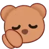 😪 Эмодзи «🤩 Миленькие эмоджи с мишками» для Telegram
