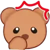 😦 Эмодзи «🤩 Миленькие эмоджи с мишками» для Telegram