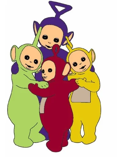 👨‍👩‍👧‍👦 Стикер «Teletubbies» для Telegram