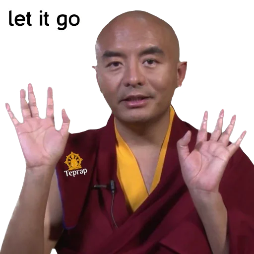👐 Стикер «Yongey Mingyur Rinpoche» для Telegram