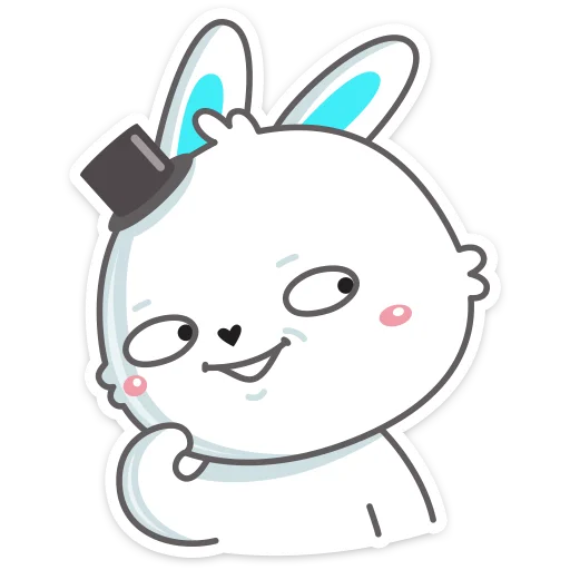 🎩 Стикер «Кролик Олег» для Telegram