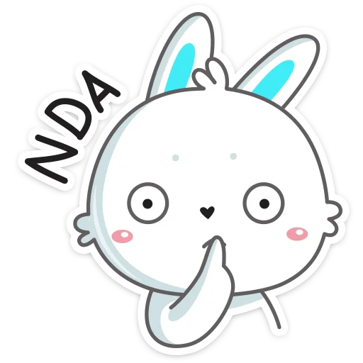 🤫 Стикер «Кролик Олег» для Telegram