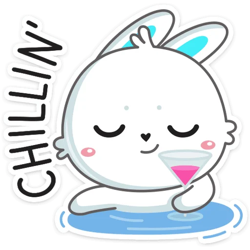 🍷 Стикер «Кролик Олег» для Telegram