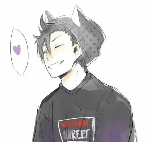 🥵 Стикер «Kuroo tetsuro (Haikyuu!!)» для Telegram