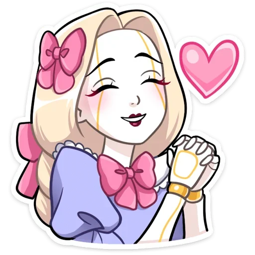 😘 Стикер «Алиса без надписей» для Telegram