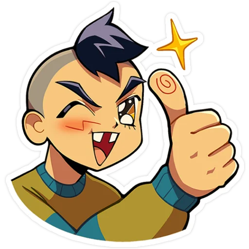 👍 Стикер «Бяша без надписей» для Telegram