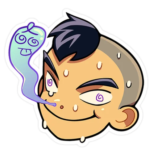 😵 Стикер «Бяша без надписей» для Telegram