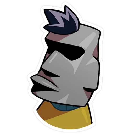 🗿 Стикер «Бяша без надписей» для Telegram