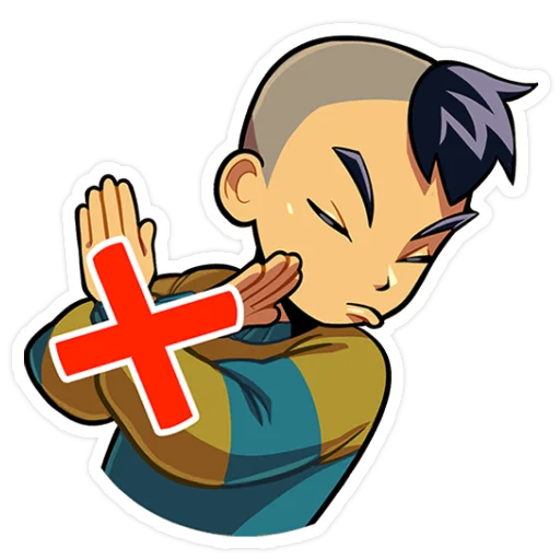 🙅‍♂ Стикер «Бяша без надписей» для Telegram