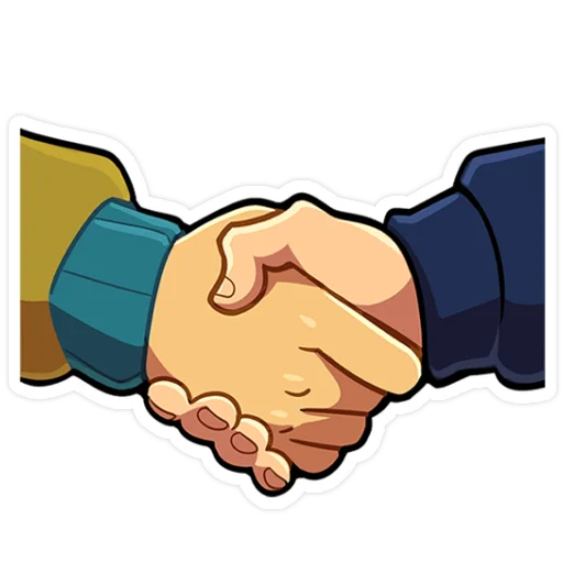 🤝 Стикер «Бяша без надписей» для Telegram