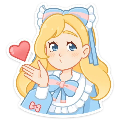 😘 Стикер «Долли без надписей» для Telegram